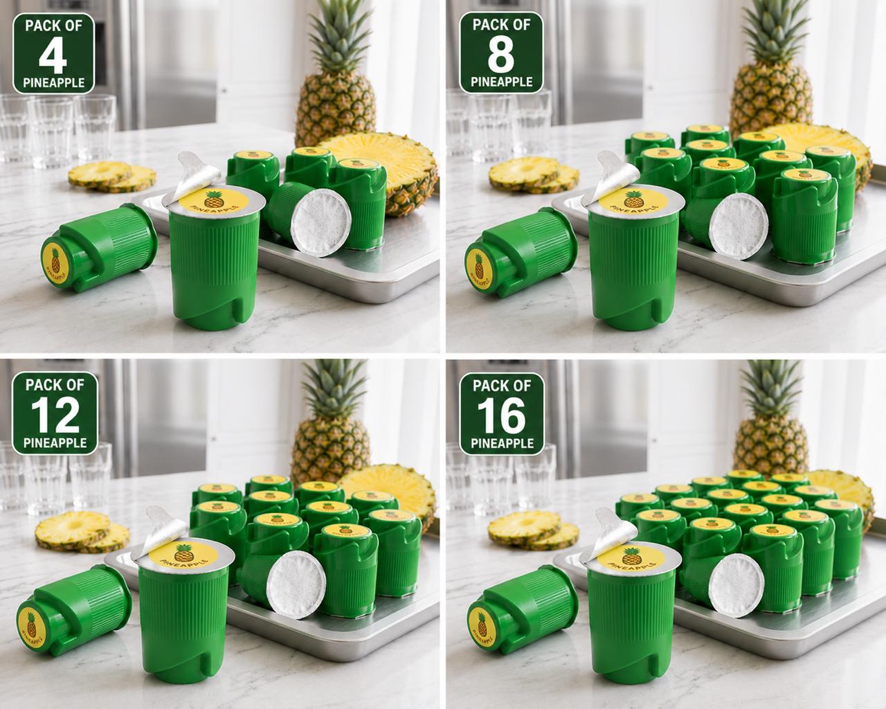 FLAVOFIZZ Pineapple Paradise – Pack of 4,8,12,16 Tropical Pineapple Water Flavour Caps