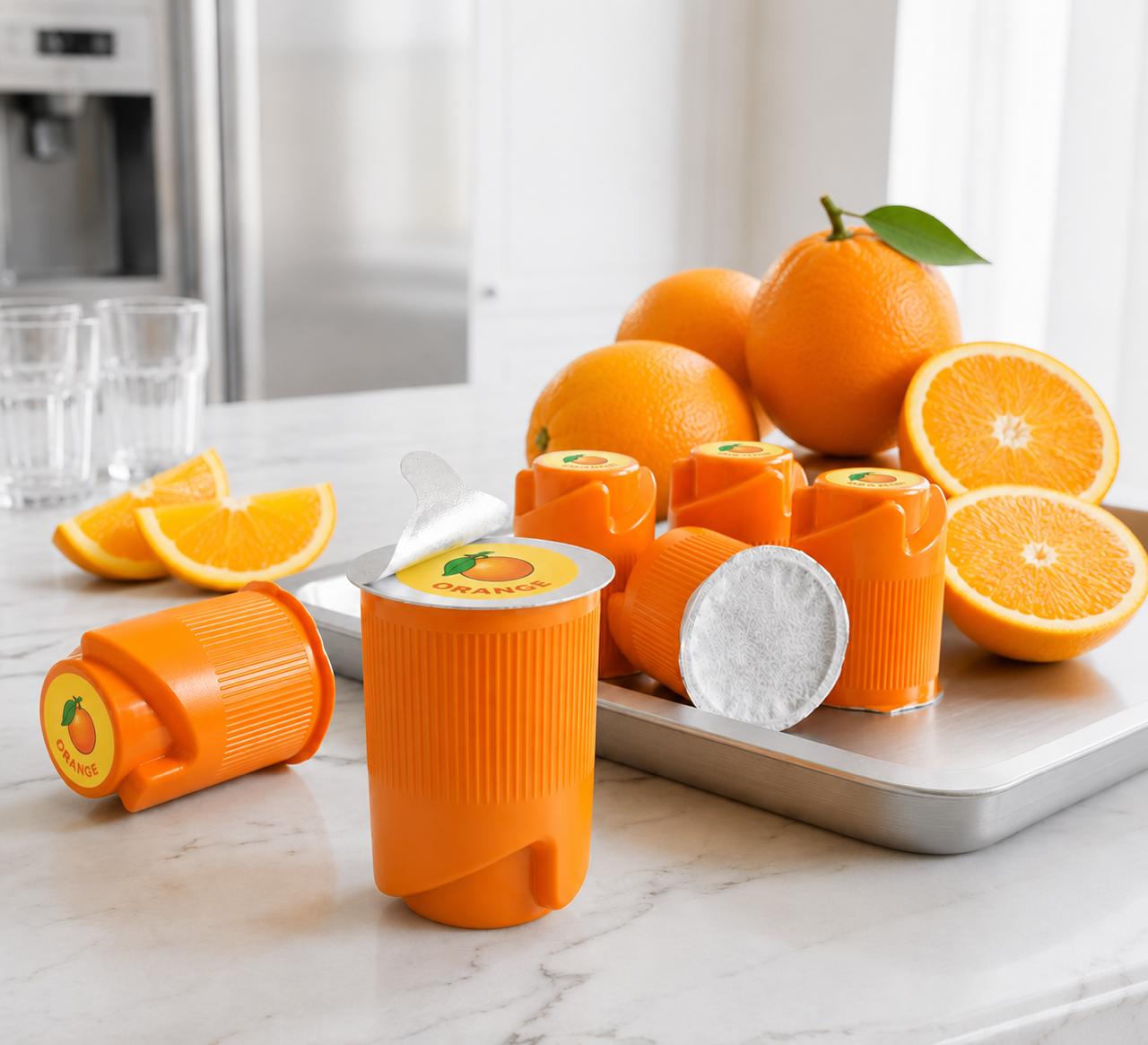 FLAVOFIZZ orange Burst – Pack of 4,8,12,16 [Refreshing Orange Water Flavour Caps]